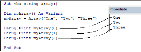 create array & print elements